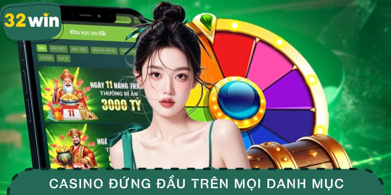 Casino đứng đầu trên mọi danh mục