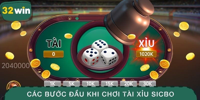 Tài Xỉu Sicbo - Trò Chơi Xúc Xắc Hấp Dẫn Bậc Nhất Hiện Nay 3 Các bước đầu khi chơi tài xỉu sicbo