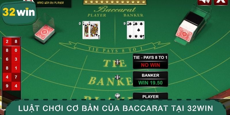 Baccarat 32WIN - Trải Nghiệm Đẳng Cấp Trong Từng Ván Bài 3 Luật chơi cơ bản của baccarat tại 32WIN